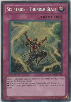 Six Strike - Thunder Blast - STOR-EN089 - Secret Rare - Unlimited Edition - Ligh - Image 1