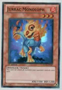 Jurrac Monoloph - HA02-EN037 - Super Rare - Unlimited Edition - Moderately Playe - Image 1