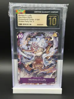 2024 ONE PIECE CCG MONKEY D. LUFFY PURPLE PROMO P-041 CGC 10 Pristine - Image 1