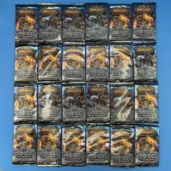 World of Warcraft Scourgewar Ice Crown Sealed Booster Pack Box Lot 24 Packs - Image 1