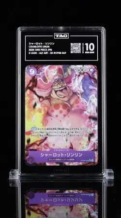 One Piece Charlotte Linlin OP08-069 Alt Art SR TAG Graded 10 Card 2024 - Image 1