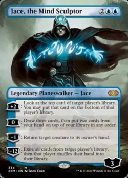Jace, the Mind Sculptor (Borderless) -Foil Near Mint MTG Double Masters - Image 1