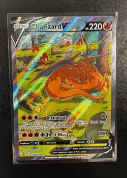 Pokemon TCG Charizard V SWSH Black Star Promos Holo Card SWSH260 NM - Image 1