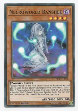 Necroworld Banshee SR07-EN002 Super Rare Yu-Gi-Oh Card 1st Edition New - Image 3