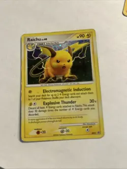 Pokemon Raichu DP21 Diamond & Pearl Black Star Promo Holo Card - Image 1