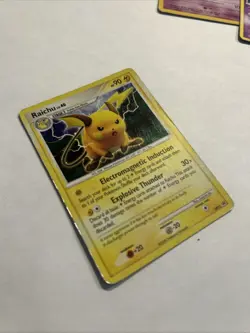 Pokemon Raichu DP21 Diamond & Pearl Black Star Promo Holo Card - Image 2