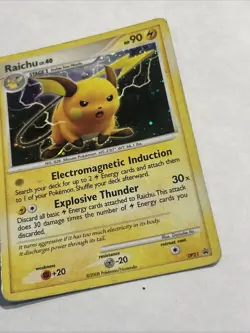 Pokemon Raichu DP21 Diamond & Pearl Black Star Promo Holo Card - Image 4