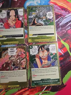 ONE PIECE TCG 1 Card Lot Gold Holo Event For Fun - Image 4