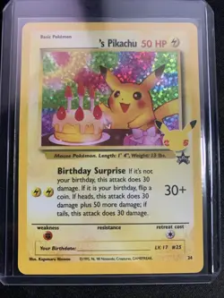 Pokemon Celebrations: Classic Collection Card 24/53 ______'s Pikachu - Image 1