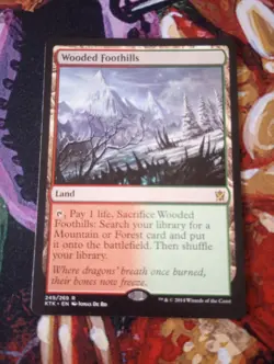 Wooded Foothills - MTG - Khans of Tarkir - KTK - LP - Image 1