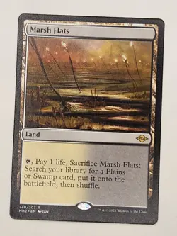 Magic the Gathering Marsh Flats Rare Land Regular 248 Modern Horizons 2 - Image 1