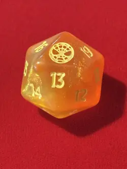 mtg d20 Spindown dice, oversized, Spider-Man, Spiderman, gift bundle color - Image 1