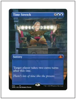 1x Time Stretch, Borderless Art, Dominaria Remastered, Magic MTG NM - Image 1