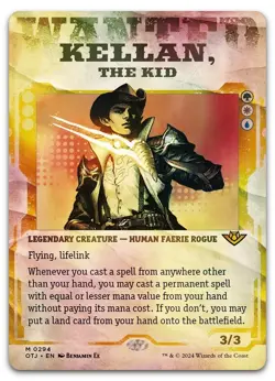 Kellan, the Kid (Showcase) #294 (Foil) (NM) Thunder Junction OTJ Magic MTG - Image 1