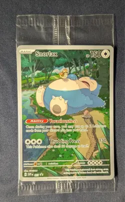 Pokemon TCG Snorlax 051 Scarlet & Violet 151 ETB Black Star Promo Sealed - Image 1