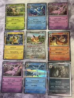 Pokemon Eeveelution HOLO COMPLETE 9 Card Set Lot PRISMATIC EVOLUTIONS Umbreon - Image 1