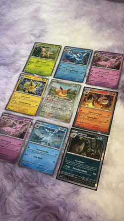 Pokemon Eeveelution HOLO COMPLETE 9 Card Set Lot PRISMATIC EVOLUTIONS Umbreon - Image 2