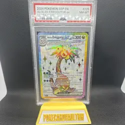 Pokemon Alolan Exeggutor EX Ultra Rare Holo 225/191 Sv08 PSA 8 - Image 1