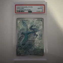 Pokemon TCG PSA 10 Articuno 161/159 Illustration Rare Journey Together - Image 1