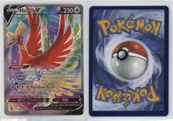 Ho-Oh V Ultra Rare Pokemon Sword & Shield Silver Tempest #187 - Image 3
