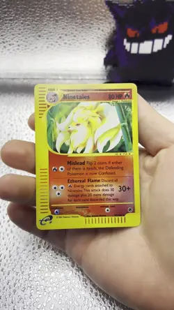 2002 Pokemon TCG - Ninetales 57/165 Rare Reverse Holo Expedition LP/NM - Image 2