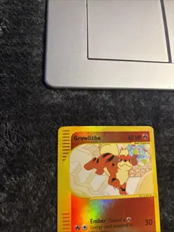 Pokemon TCG Growlithe Reverse Holo Card 51/147 Aquapolis 2002 - LP - Image 3