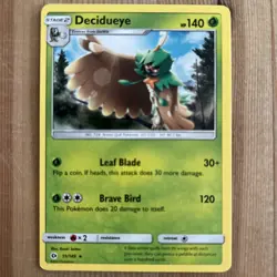 Decidueye 11/149 - Sun & Moon - Pokemon 2017 Non-Holo Rare TCG Card VLP - Image 1