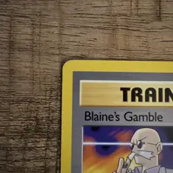 Pokemon TCG Vintage 1st Edition 121/132 Blaine's Gamble Gym Heroes NM Condition - Image 2