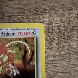 Pokemon TCG - Lt. Surge's Raticate 1st Edition Gym Heroes 51/132 Uncommon NM - Image 3