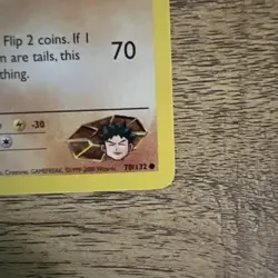 Brock's Rhyhorn 70/132 1st Edition Gym Heroes Common 2000 Pokemon TCG WOTC NM - Image 4