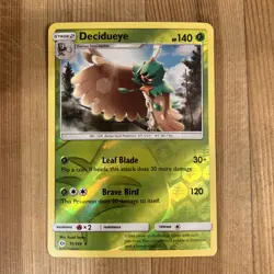 Decidueye - 11/149 - Reverse Holo Rare - Pokemon Sun & Moon Base Set LP - Image 1