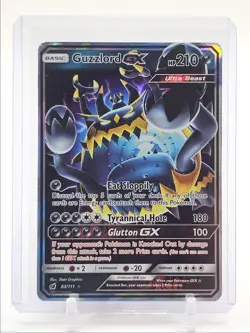 GUZZLORD GX 2017 POKEMON SUN & MOON CRIMSON INVASION HOLO RARE 63/111 Q3423 - Image 1