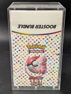 Pokemon 151 SV3.5 Booster Bundle Display Factory Sealed Case W/Acrylic Case - Image 1