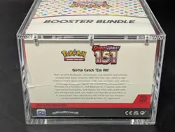 Pokemon 151 SV3.5 Booster Bundle Display Factory Sealed Case W/Acrylic Case - Image 3