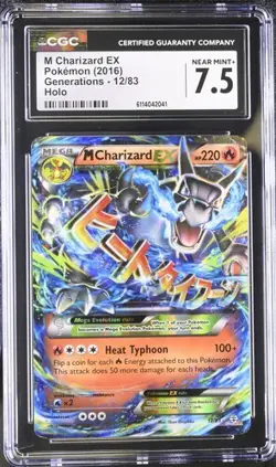 Pokemon M Charizard EX 2016 Generations 12/83 Holo CGC 7.5 - Image 1