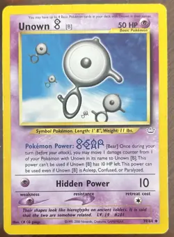 Unown Variety 12 Pack - Neo Discovery / Revelation: B, D, E, I, K, N, U -Pokemon - Image 4