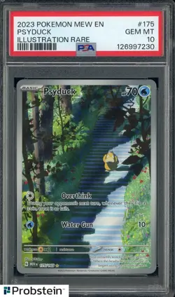 2023 Pokemon Mew En Illustration Rare #175 Psyduck PSA 10 GEM MINT - Image 1