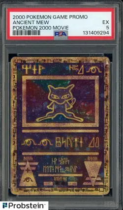 2000 Pokemon Game Promo Pokemon 2000 Movie Ancient Mew PSA 5 - Image 1