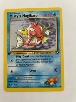 Pokemon TCG Gym Challenge 1st Edition Misty's Magikarp 88/132 Regular NM - Image 1