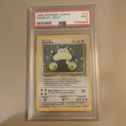 Snorlax Holo #11 Pokemon Jungle PSA 9 Mint - Image 1