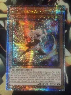 Yugioh: Sky Striker Ace - Raye - RA04-EN026 - Quarter Century Alt Art 1st Ed NM - Image 1
