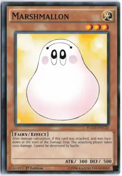 Yugioh - Marshmallon YGLD-ENC22 1st Edition - King of Games: Yugi's Legendary De - Image 1