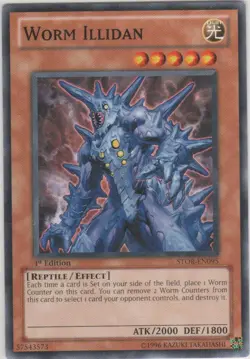 Worm Illidan - STOR-EN095 - Common - Unlimited Edition - Heavily Played - Image 1