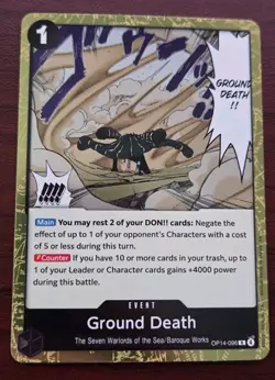 Ground Death R OP14-096 The Azure Sea's Seven Foil One Piece - Image 1