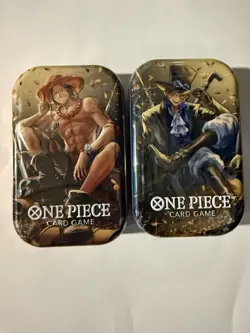 Bandai Namco One Piece Card Game Tin Pack Set Vol.2 Kit 2 Tins 12 Cards Each - Image 1