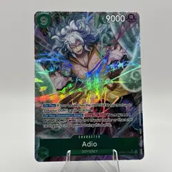 Adio OP09-023 SR Parallel Alt Art One Piece Card English NEAR MINT - Image 1