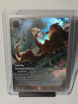 Disney Lorcana Chapter 9 Fabled Enchanted Scar Finally King 239/204 - Image 1