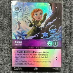 Disney Lorcana Winterspell Anna Little Sister Epic 209/204 NM/Mint - Image 1