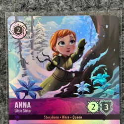 Disney Lorcana Winterspell Anna Little Sister Epic 209/204 NM/Mint - Image 5