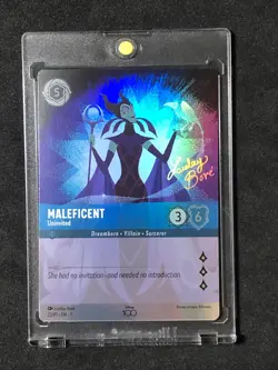 Lorcana Rise Of The Floodborn - Disney 100 Promo - Maleficent Uninvited - 22/P1 - Image 1